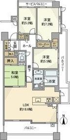 グランザ植田本町の間取り画像