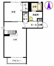 サンリッチ A棟 ＊＊の間取り画像