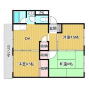 御殿山コーポBの間取り画像