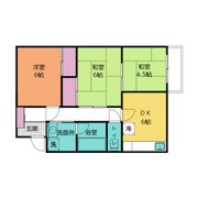 海老名アパートの間取り画像