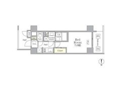 THE MUTUAL 江坂の間取り画像