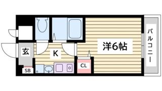 エステムコート神戸元町通の間取り画像