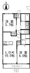 クレストⅠの間取り画像