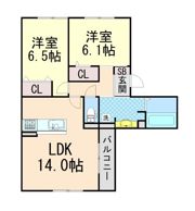 クレール桃山台の間取り画像