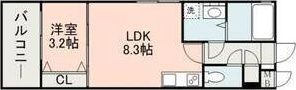 ラフレシーサ熊本駅東の間取り画像