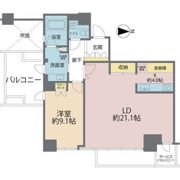 シエリアタワー千里中央の間取り画像