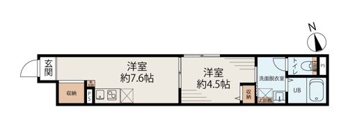 上野松が谷レジデンスの間取り画像