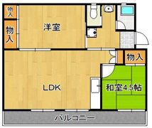 ヴィラナリー中間II 2号棟の間取り画像