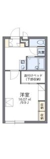 レオパレスメモワール東一宮の間取り画像