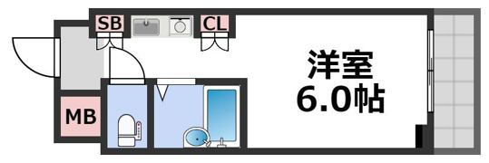 エムロード玉造の間取り画像