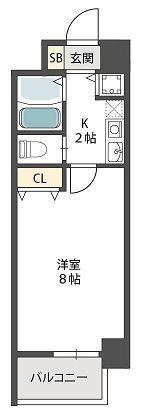 パークヴュー北梅田の間取り画像