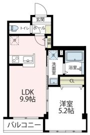 クレール メールの間取り画像