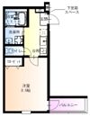 フジパレス西三荘V番館の間取り画像
