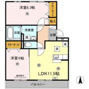リバーパレス B棟の間取り画像