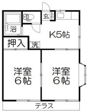 シャンポール溝口の間取り画像