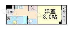 Ritz SQUARE 蘭狭館の間取り画像