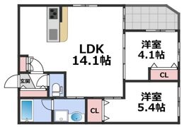 グラン今里NORTHの間取り画像