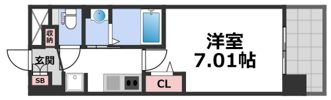 Luxe大阪城南の間取り画像