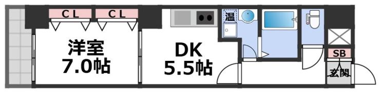 ラ・フォーレ島之内Ⅱの間取り画像