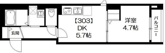 K館の間取り画像
