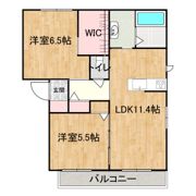ヴィラージュの間取り画像