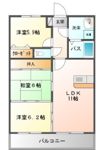 ピオーネハイツの間取り画像