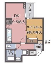 アルデールトモ北堀江の間取り画像