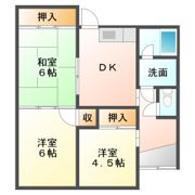 福山貸家の間取り画像