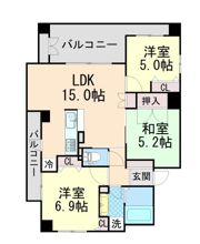 セレッソコート千里中央アネックスの間取り画像