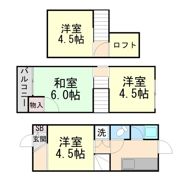 牧落二丁目テラスハウスの間取り画像