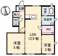 ディライフル A棟の間取り画像