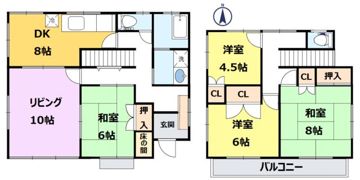 サニーテラス南陽台の間取り画像