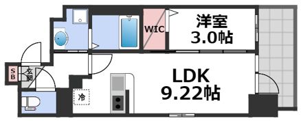 Luxe布施北Ⅲの間取り画像