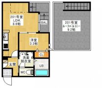 GRANDTIC 西崎1の間取り画像