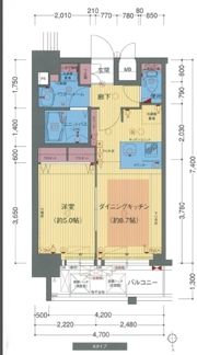 プレサンス新大阪クレスタの間取り画像