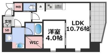 プレジオ松屋町の間取り画像