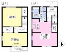 メゾン秋山Bの間取り画像