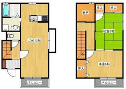 ヴィブレ天川 2の間取り画像