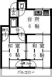 加藤アパート B棟の間取り画像
