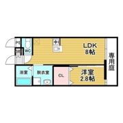 リアコート関大前Ⅱの間取り画像