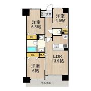 フロンティアタワー難波EAST (旧グランソレイユ日本橋)の間取り画像
