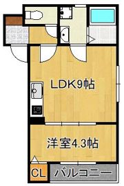 クレアール折尾の間取り画像