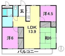 エクセレンス土居田の間取り画像