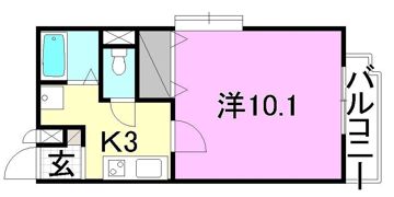 ミッキーロイヤル道後の間取り画像