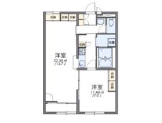 レオパレスサンハイの間取り画像