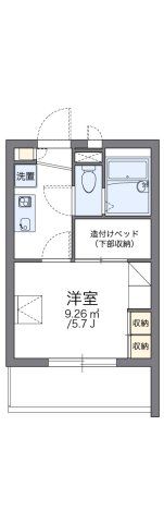 レオパレスグラッドⅡの間取り画像