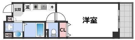 ジェイプライド難波南の間取り画像