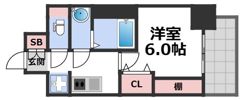 プレリス大阪今里サヴィアの間取り画像
