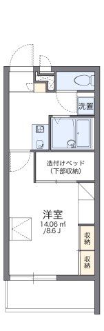 レオパレスクレベールの間取り画像