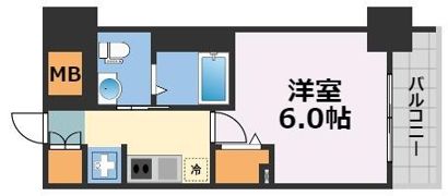 エステムプラザ難波WESTIIプレディアの間取り画像